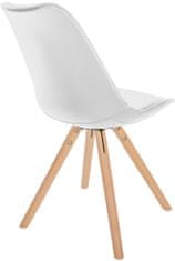 BHM Germany Jídelní židle Sofia I, syntetická kůže, bílá