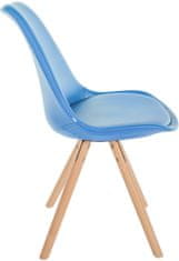 BHM Germany Jídelní židle Sofia I, syntetická kůže, modrá