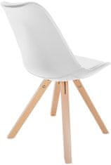 BHM Germany Jídelní židle Sofia II, syntetická kůže, bílá