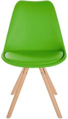 BHM Germany Jídelní židle Sofia I, syntetická kůže, zelená