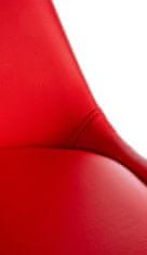 BHM Germany Jídelní židle Sofia II, syntetická kůže, červená