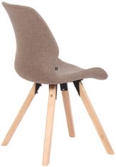 BHM Germany Jídelní židle Luna (SET 2 ks), textil, taupe