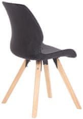BHM Germany Jídelní židle Luna (SET 2 ks), samet, černá