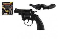 Teddies Revolver/pistole na kapsle 8 ran plast 13cm na kartě