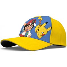 EUROSWAN Dětská kšiltovka Pokémon Pikachu a Ash Ketchum
