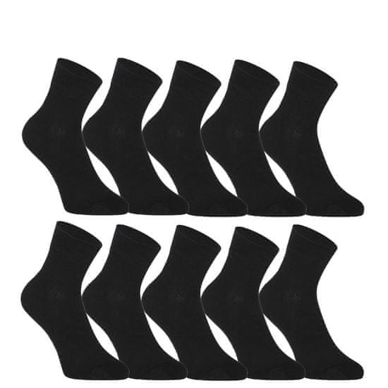 Styx 10PACK ponožky kotníkové bambusové černé (10HBK960)