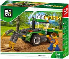 Blocki Blocki stavebnice MyFarm farma Traktor s oracím pluhem kompatibilní 85 dílů