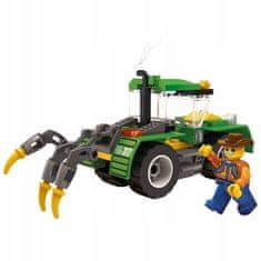 Blocki Blocki stavebnice MyFarm farma Traktor s oracím pluhem kompatibilní 85 dílů