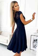 Numoco Dámské šaty 381-4 LINDA, tmavě modrá, XL