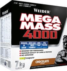 Weider , Giant Mega Mass 4000, Gainer, 7000 g, Čokoláda