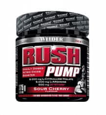Weider Rush Pump, 375 g, předtréninková vasodilatační směs bez kofeinu a kreatinu, Višeň