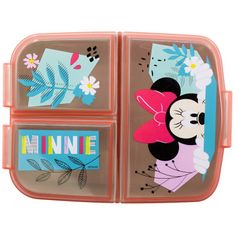 Stor Multibox na svačinu Minnie Mouse se 3 přihrádkami