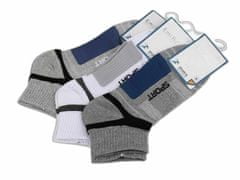 Kraftika 3pár (vel. 43-46) mix pánské bavlněné ponožky kotníkové