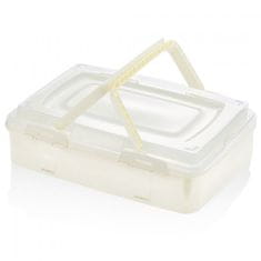 Herzberg Single-Tier Takeaway Pastry Carrying Box, slonovinová