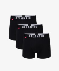 ATLANTIC Pánské boxerky 3Pack - černé Velikost: M