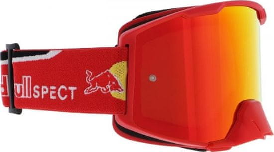Red Bull Motokrosové brýle SPECT MX STRIVE S červené s červeným sklem 009