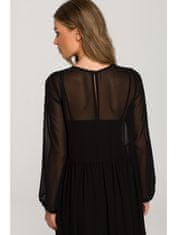 Style Stylove Dámské midi šaty Annada S319 černá L
