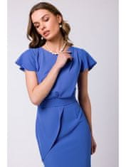 Style Stylove Dámské mini šaty Lyoth S336 nebesky modrá L