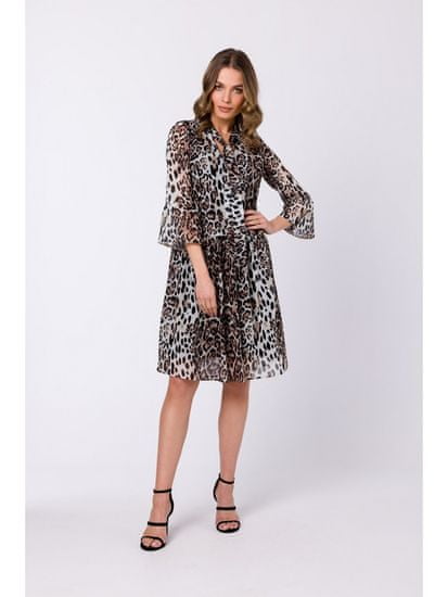 Style Stylove Dámské mini šaty Omiten S337 leopard