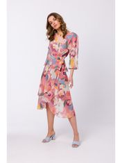 Style Stylove Dámské midi šaty Numeak S341 růžová L