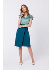 Style Stylove Dámská midi sukně Lyoth S343 námořnická modrá XL
