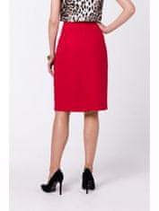 Style Stylove Dámská midi sukně Lyoth S343 červená XXL