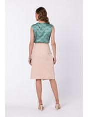 Style Stylove Dámská midi sukně Lyoth S343 béžová S
