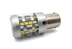 motoLEDy LED žárovka P21W BA15S 12-24V bez poruchy 2600lm bílá