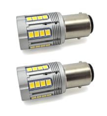 motoLEDy LED žárovka P21/5W BAY15D 12-24V bez poruchy 3000lm bílá