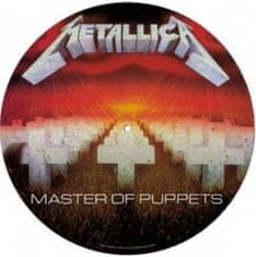 CurePink Podložka na talíř gramofonu Metallica: Master Of Puppets (průměr 30,5 cm)