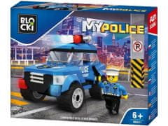 Blocki Blocki stavebnice Policie - Policejní hlídkový vůz kompatibilní 111 dílů