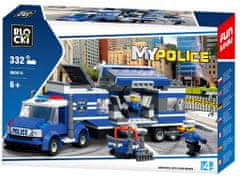 Blocki Blocki stavebnice Policie - Mobilní policejní stanice kompatibilní 332 dílů