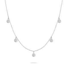 Tamaris Originální ocelový náhrdelník s přívěsky Coins TJ-0447-N-45