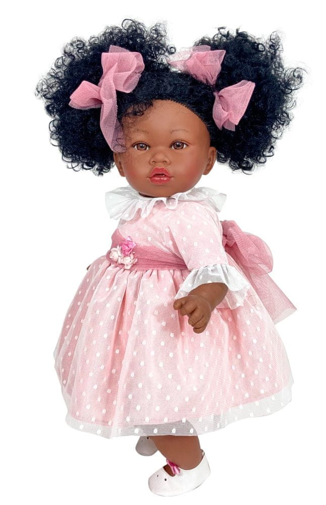 Levně Nines 31700 panenka s vlásky černoška Addis 45 cm