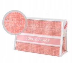INNA Organizér na kosmetiku do dámské kabelky malá praktická kosmetická taštička Tolouse růžová a bílá