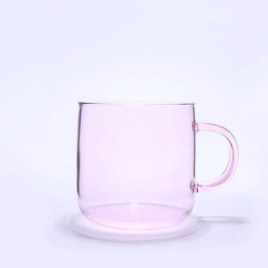 Ty Glass Hrnek s jedním sklem 350ml - pink