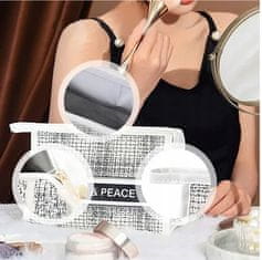 INNA Organizér na kosmetiku do dámské kabelky malá praktická kosmetická taštička Tolouse bílá a černá