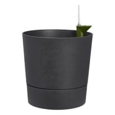 Elho květináč samozavlažovací Greensense Aqua Care Round - charcoal grey 35 cm