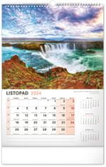 Grooters Nástěnný kalendář Krajina 2024, 33 × 46 cm