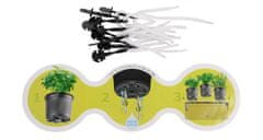 Plastkon Cobble Trio samozavlažovací květináč antracitová