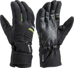 Leki Spox GTX lyžařské rukavice černá-limetková č. 105
