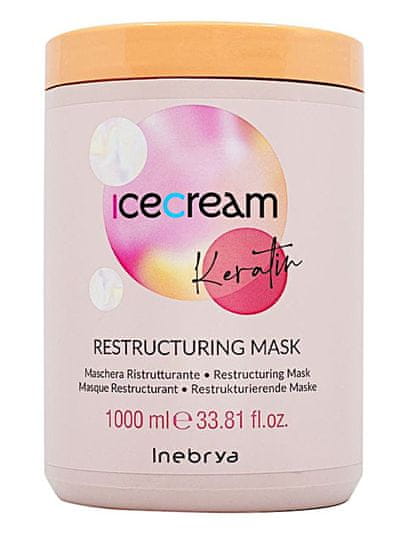 Inebrya Ice cream Keratin restructuring mask 1000ml maska s keratinem