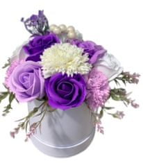 made by ANTEROS Mýdlová kytice z mýdlových květů Perla Lilac White