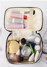 INNA Dámský cestovní kosmetický kufřík se zrcátkem, kosmetická taška Trip Story Umbria růžová 
