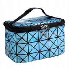 INNA Dámský cestovní kosmetický kufřík se zrcátkem, kosmetická taška Trip Story Umbria světle modrá