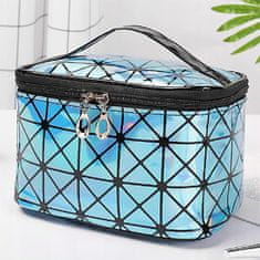 INNA Dámský cestovní kosmetický kufřík se zrcátkem, kosmetická taška Trip Story Umbria světle modrá