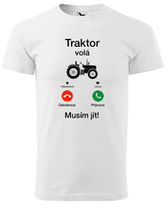 Hobbytriko Tričko s traktorem - Traktor volá Barva: Lahvově zelená (06), Velikost: M