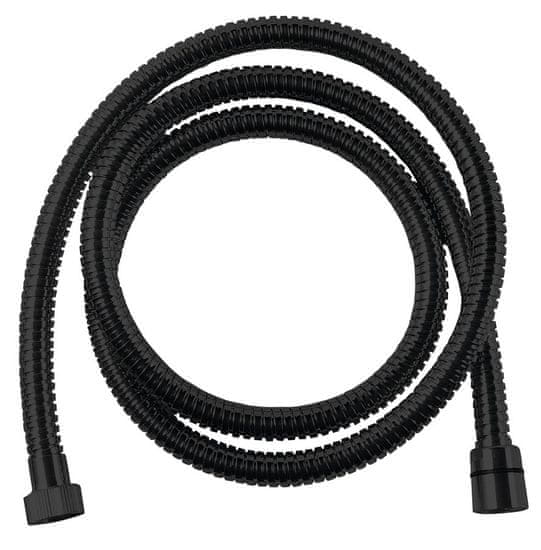SAPHO Sapho POWERFLEX opletená sprchová hadice, 150 cm, černá mat - FLEX156