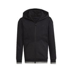Adidas Mikina černá 159 - 164 cm/L Fleece Fullzip Hoody JR