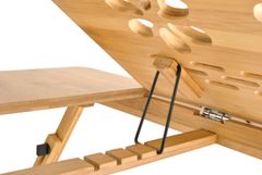 Iso Trade Rozkládací stolek pod notebook - max. vel. 17 "| dřevěný